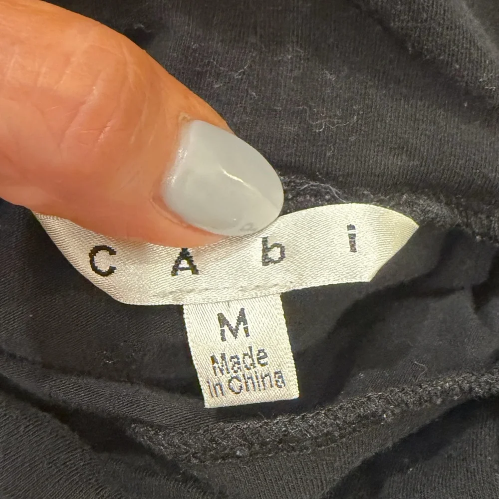Cabi Turtleneck - Black - Size M — Adorable Front Design!! - Picture 3 of 6